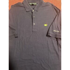 Masters Collection Mens Navy Blue Pima Cotton Polo Shirt Size Large Golf